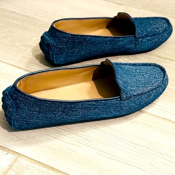 Cole Haan Shoes - Cole Haan Hanneli Driver ll Suede denim blue Loafer flats size 8 women’s shoes